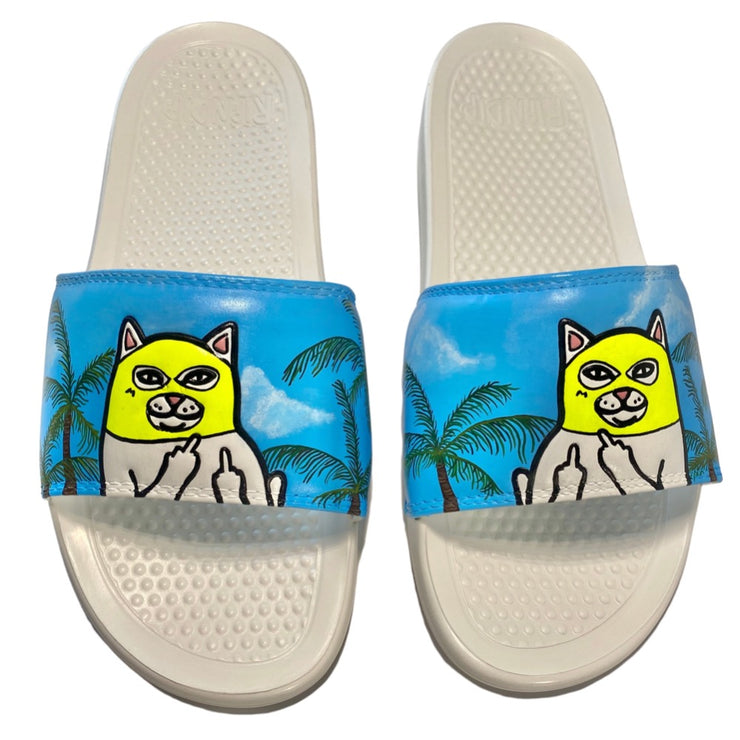 RIPNDIP custom slides x MALIEN ARTWORK